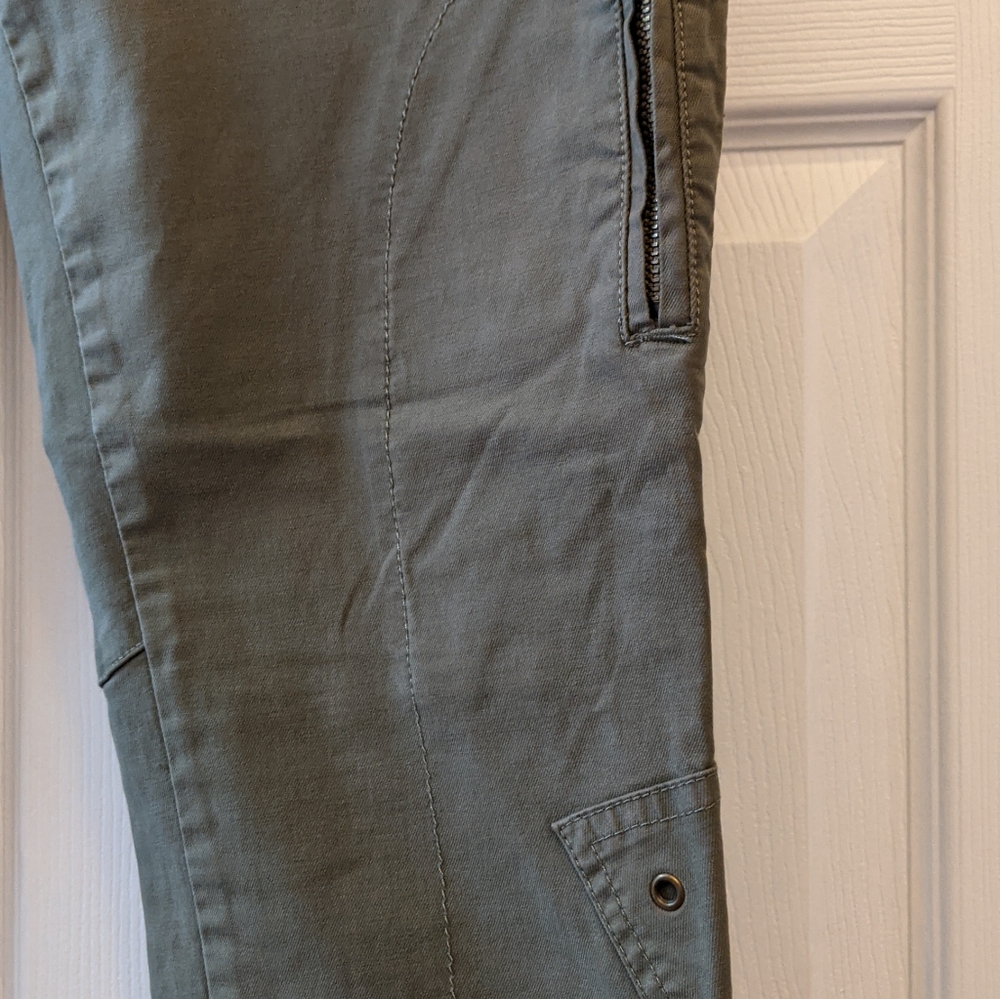 Joe's Jeans Olive Cropped Pants - Picture 4 of 11